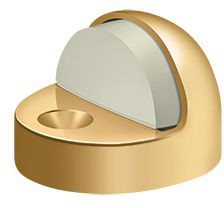 Deltana High Profile Dome Stop in PVD Polished Brass finish