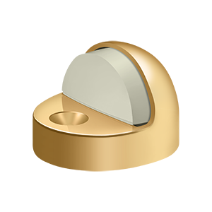 Deltana High Profile Dome Stop in PVD Polished Brass finish