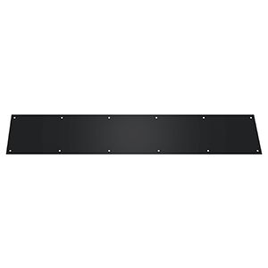 Deltana Kick Plate 6" x 34" in Flat Black finish