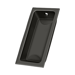 Deltana Large Flush Pull, 3 5/8" x 1 3/4" x 1/2" in Oil Rubbed Bronze finish