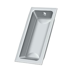 Deltana Large Flush Pull, 3 5/8" x 1 3/4" x 1/2" in Polished Chrome finish