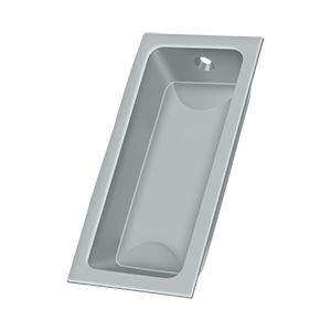 Deltana Large Flush Pull, 3 5/8" x 1 3/4" x 1/2" in Satin Chrome finish