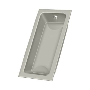 Deltana Large Flush Pull, 3 5/8" x 1 3/4" x 1/2" in Satin Nickel finish