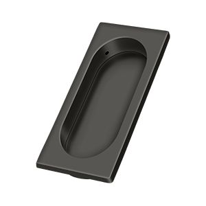 Deltana Large Flush Pull, 3 7/8" x 1 5/8" x 3/8" in Oil Rubbed Bronze finish