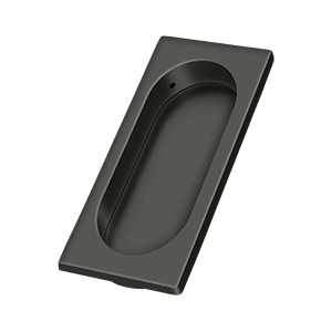 Deltana Large Flush Pull, 3 7/8" x 1 5/8" x 3/8" in Oil Rubbed Bronze finish