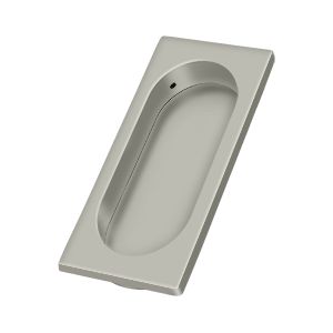 Deltana Large Flush Pull, 3 7/8" x 1 5/8" x 3/8" in Satin Nickel finish