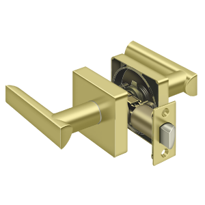 Deltana Livingston Passage Lever in Polished Brass finish