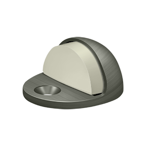 Deltana Low Profile Dome Stop in Pewter finish