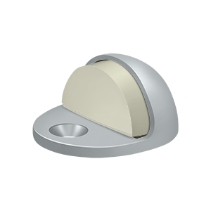 Deltana Low Profile Dome Stop in Satin Chrome finish