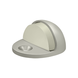 Deltana Low Profile Dome Stop in Satin Nickel finish