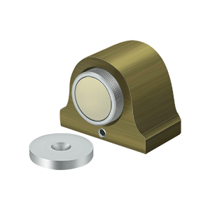 Deltana Magnetic Dome Stop in Antique Brass finish