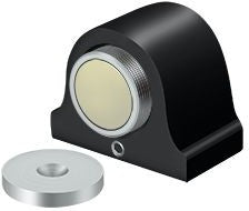 Deltana Magnetic Dome Stop in Flat Black finish