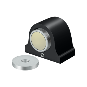Deltana Magnetic Dome Stop in Flat Black finish