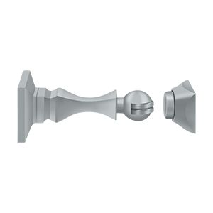 Deltana Magnetic Door Holder, 3 1/2" in Satin Chrome finish