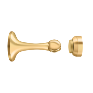 Deltana Magnetic Door Holder, 3" in PVD Polished Brass finish
