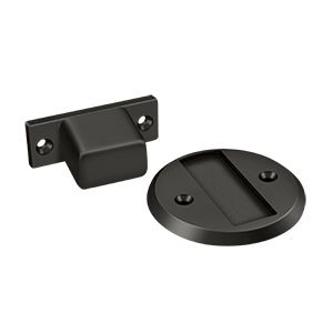 Deltana Magnetic Flush Stop & Door Holder in Oil Rubbed Bronze finish