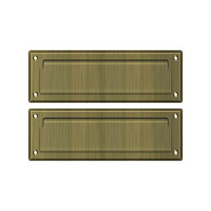 Deltana Mail Slot with Interior Flap, 8 7/8" in Antique Brass finish