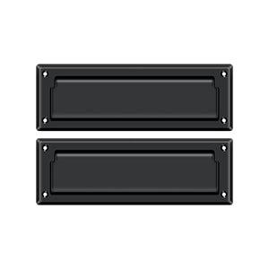 Deltana Mail Slot with Interior Flap, 8 7/8" in Flat Black finish