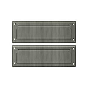 Deltana Mail Slot with Interior Flap, 8 7/8" in Pewter finish