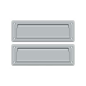 Deltana Mail Slot with Interior Flap, 8 7/8" in Satin Chrome finish