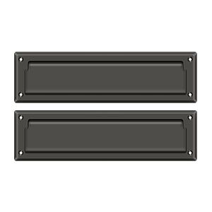 Deltana Mail Slot with Interior Flap in Oil Rubbed Bronze finish