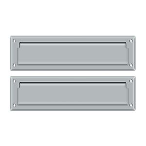 Deltana Mail Slot with Interior Flap in Satin Chrome finish