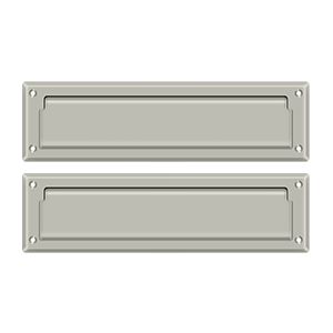 Deltana Mail Slot with Interior Flap in Satin Nickel finish