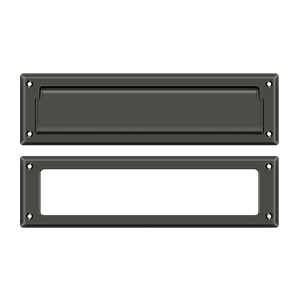 Deltana Mail Slot with Interior Frame, 13 1/8" in Oil Rubbed Bronze finish