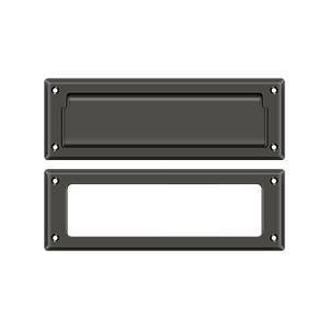 Deltana Mail Slot with Interior Frame, 8 7/8" in Oil Rubbed Bronze finish