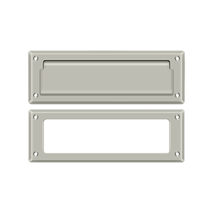 Deltana Mail Slot with Interior Frame, 8 7/8" in Satin Nickel finish