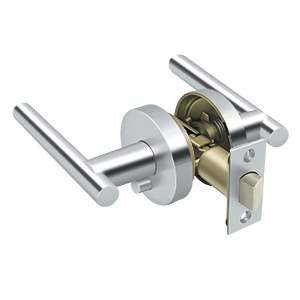 Deltana Mandeville Right Hand Privacy Lever in Polished Chrome finish