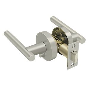 Deltana Mandeville Right Hand Privacy Lever in Satin Nickel finish