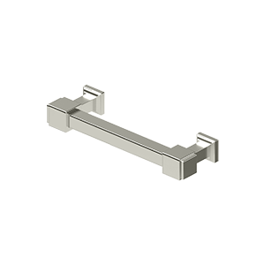 Deltana Manhattan Decorative Cabinet Pull, 4" C-to-C in Lifetime Polished Nickel finish