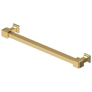 Deltana Manhattan Decorative Cabinet Pull, 7" C-to-C in PVD Polished Brass finish