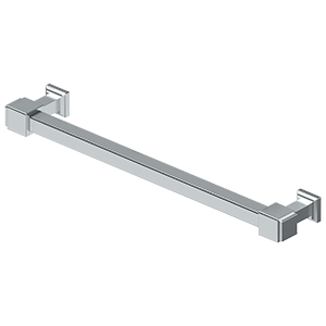 Deltana Manhattan Decorative Cabinet Pull, 7" C-to-C in Polished Chrome finish