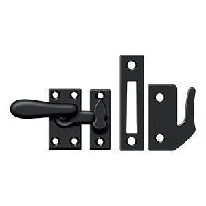 Deltana Medium Window Lock / Casement Fastener in Flat Black finish