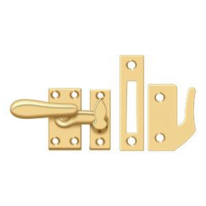 Deltana Medium Window Lock / Casement Fastener in PVD Polished Brass finish