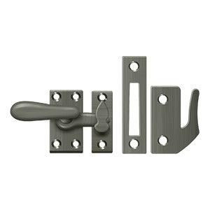 Deltana Medium Window Lock / Casement Fastener in Pewter finish