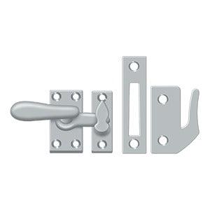 Deltana Medium Window Lock / Casement Fastener in Satin Chrome finish