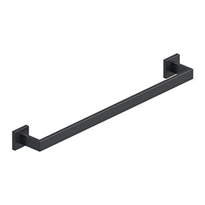 Deltana Miami Modern Series 24" Towel Bar in Flat Black finish