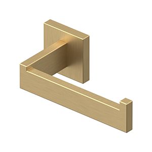 Deltana Miami Modern Series Single Post Toilet Paper Holder in Satin Brass finish