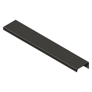 Deltana Modern Cabinet Angle Pull, 9 1/16" in Oil Rubbed Bronze finish
