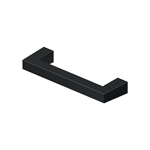 Deltana Modern Square Bar Pull, 3 1/2" C-to-C in Flat Black finish