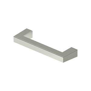 Deltana Modern Square Bar Pull, 3 1/2" C-to-C in Lifetime Polished Nickel finish