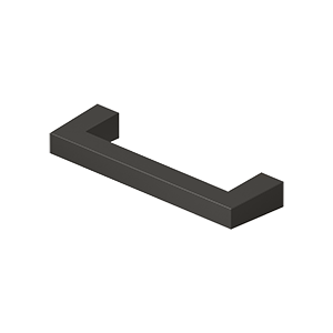 Deltana Modern Square Bar Pull, 3 1/2" C-to-C in Oil Rubbed Bronze finish