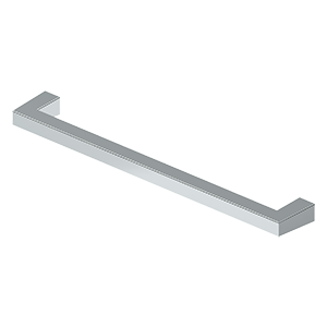 Deltana Modern Square Bar Pull, 8" C-to-C in Polished Chrome finish