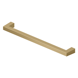 Deltana Modern Square Bar Pull, 8" C-to-C in Satin Brass finish