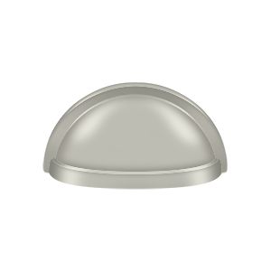 Deltana Oval Shell Handle Pull, 3 1/2" in Satin Nickel finish