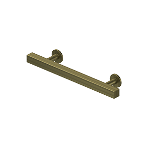 Deltana Pommel Contemporary Cabinet Pull, 4" C-to-C in Antique Brass finish
