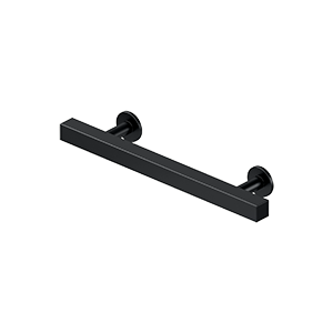 Deltana Pommel Contemporary Cabinet Pull, 4" C-to-C in Flat Black finish